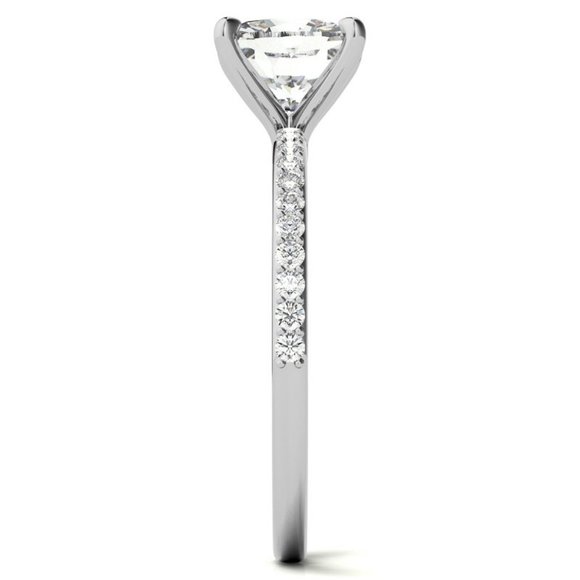 2.0Ct-7.5mm Cushion Moissanite Engagement Ring - Picture 6 of 9